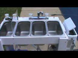portable concession sink for moble food