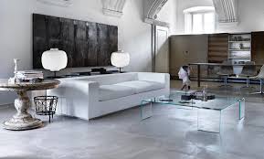 Features of the coffee table application. Crystal Side Tables Fiam Italia