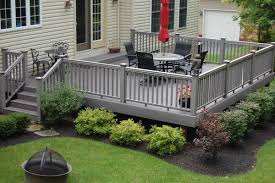 Http Www Needafreeestimate Com Images Composite Deck Gray Jpg Decks Backyard Landscaping Around Deck Deck Landscaping