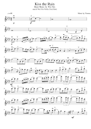 Kiss the rain by yiruma, easy piano tutorial with sheet music. Kiss Kiss The Rain Violin Sheet Music Free Pdf