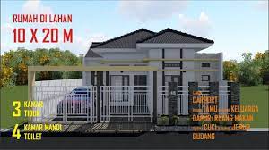 Contoh rumah 10 x 20. Rumah 1 Lantai Di Lahan 10 X 20 M A16 Youtube