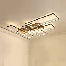 Super Thin Semi Flush Light Fixture With Rectangle Frame Modern Design Metal Led Ceiling Light Takeluckhome Com