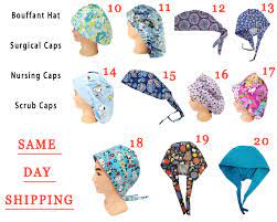 Surgical Cap Women Scrub Hat Bouffant Scrub Cap Men Medical Etsy Surgical Caps Scrub Hat Patterns Scrub Hats