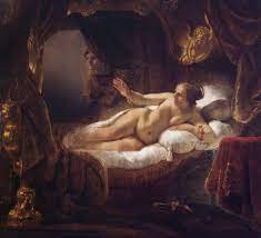 Danaë is a painting by the dutch artist rembrandt, first painted in 1636, but later extensively reworked by rembrandt, probably in the 1640s, and perhaps before 1643. Datei Rembrandt Van Rijn Danae 1636 1643 Jpg Wikipedia