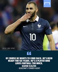 Последние твиты от karim benzema (@benzema). Goal On Twitter Could Benzema Play For France Again
