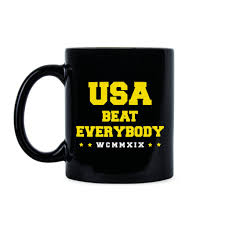 usa beat everybody us womens soccer coffee mug