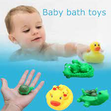 Wash this girl's skin and hair, then use baby oil to moisturize her body. Bath Toy Floating Duck Crocodile Turtle Bathroom Water Shower Play Game Baby Kid Walmart Com Walmart Com