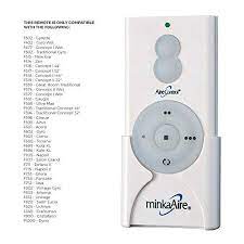Includes an integrated energy efficient 20w led light source. Minka Aire Hand Held Remote Control System Rcs212 Ceiling Fan Wall Controls Amazon Com