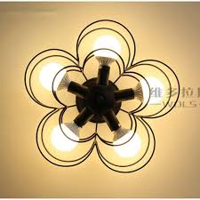 Siyah 5 Isiklari Mini Modern Cicek Golge Tavan Lambasi Oturma Odasi Balkon Icin Metal Yari Gomme Montaj Avize Fiksturu Koridor Modern Siyah Ve Oturma Odasi