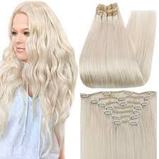 Parahair™ is committed to offering the best hair extensions. Full Shine Blonde Clip In Hair Extensions 20 Inch Human Hair Remy Clip On Extensions 7 Pcs 100 Gram Per Set Double Wefted Clip In Real Hair Color 60 White Blonde Hair Clip Ins Pricepulse