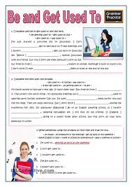 Used To Would Be Used To Get Used To Exercises Pdf Be Or Get Used To More Practice Verb Practice Grammar Worksheets Practice