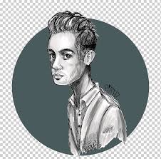 Brendon Urie Panic At The Disco Fan Art Drawing Fan Face Technic Monochrome Png Klipartz #brendon urie #drawing #brendon urie drawing #panic! at the disco fan art drawing fan face