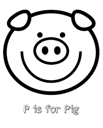 Sleeping baby pig coloring page from pig category. Free Printable P Is For Pig Coloring Page Mama Likes This Peppa Pig Coloring Pages Coloring Pages Preschool Coloring Pages