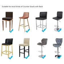 They can protect your dining room chairs from stains, scratches, rips, and other damage. Home Garden Slipcovers Bar Elastic Stool Chair Cover Soft Short Back Kitchen Dining Slipcovers