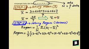 Simpangan kuartil ialah setengah dari selisih kuartil atas dengan kuartil bawah. Simpangan Baku Dari Data 3 4 4 5 6 6 7 Adalah Youtube