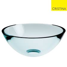 Les vasques en verre : Vasque En Verre A Poser Transparent Cristina Ondyna Vv12880 Vita Habitat
