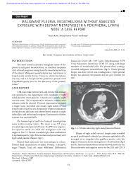 Law mr, ward fg, hodson me, heard be. Pdf Malignant Pleural Mesothelioma Without Asbestos Exposure With Distant Metastasis In A Peripheral Lymph Node A Case Report
