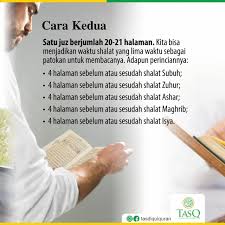 Untuk bisa khatam lebih dari sekali dalam sebulan kita membutuhkan alquran yang bisa kita baca setiap saat. Cara Mudah Khatam Al Quran One Day One Juz Tasq