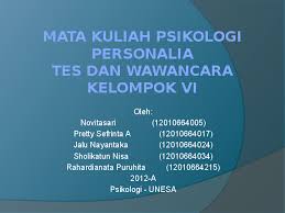 Aplikasi proses asesmen wawancara psikologi industri organisasi. Ppt Tes Dan Wawancara Dalam Proses Seleksi Karyawan Pretty A Academia Edu
