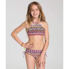 A Girl Can Never Have Too Many Bikinis So We Re Head Over Sandy Heels For This 2 In 1 Reversible Sw Girls Swimwear Bikini Swimwear Girls Kids Swimwear Girls