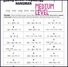 Solving Two Step Inequalities Worksheet Elegant Inequalities Hangman Solve Multi Step I In 2020 Multi Step Inequalities Solving Inequalities Persuasive Writing Prompts