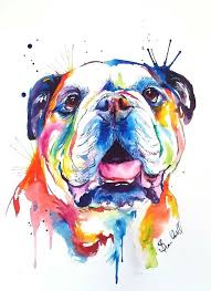 Bulldog Art English Bulldog Art Bulldog Art Print Bulldog Art