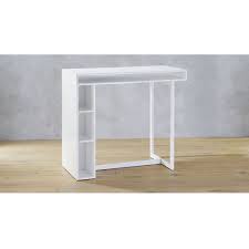 Public White 42 High Dining Table Cb2 High Dining Table White Dining Room Pub Table