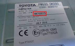 Toyota uses a wide variety of colors for its vehicles and classifies them by number codes. Get Your Free Fujitsu Toyota 13706 Radio Code Online 2021