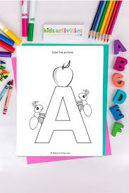 Animals printable activities and coloring pages that start with letter a. Letter A Coloring Page Download Print Learn Kids Activities Blog