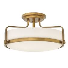 Heliotrope 3 Light Semi Flush Mount Semi Flush Ceiling Lights Flush Mount Ceiling Lights Brass Ceiling Light