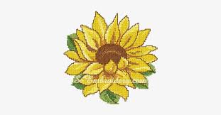 Sunflower does not only symbolize the sun, as it also represents loyalty and love. 10067 Cross Stitch Sunflower Embroidery No1 Sunflower Embroidery Design Free Transparent Png Download Pngkey