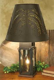 Farmhouse Milk House Tin Table Lamp Willow Shade 4 Way Large Rustic Brown Ctw Farmhousecountryprim Primitive Decorating Country Rustic Lamps Beautiful Lamp