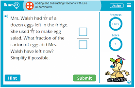 Third grade subtraction worksheets and printables. Interactive Math Lesson Adding And Subtracting Fractions With Like Denominators