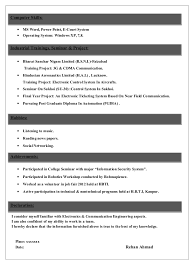 Sample Cv For Electronics Communications Student Resume Samples And Communication Resume Samples For Electronics And Communication Engineers Resume Taxi Driver Resume Zipjob Resume Reviews Resume Examples For Men Resume Writing Verbs First