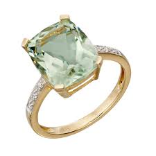 4 easy payments of $40.00 saleyou save 55%. Elements Gold 9ct Yellow Gold Green Amethyst And Diamond Cocktail Ring Gr543g Jewellers Ark