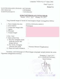 Yth, kepala kua kelurahan jatimulyo kecamatan. Tahap 1 Surat Keterangan Mau Menikah Keziakristi S Story