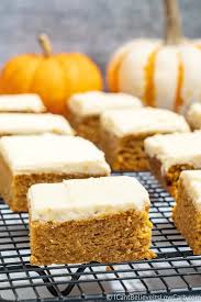 Might as well just call these: Healthy Keto Pumpkin Bars Recipe With Cream Cheese Frosting
