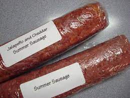 Put the sausage into a 200f oven until it reaches an internal temperature of 155f. Homemade Summer Sausage Aka Salami Recipe Food Com Recipe Homemade Summer Sausage Salami Recipes Homemade Sausage