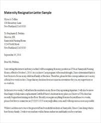 Free 4 Sample Maternity Resignation Letter Templates In Pdf Ms Word