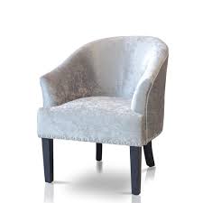 All available with free uk delivery, shop online. Ava Crushed Velvet Occasional Chair In Silver