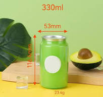 New Transparent Beverage Cans Custom Logo Plastic Pet Can for Drinks Cake  Dessert Pet Cans