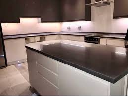 The properties of the material itself make the design possibilities of this solid surface almost limitless. Staron Solid Surface Sanded Tundra Kitchen Worktops To Match Existing Units