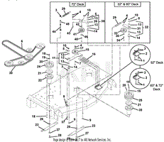 Gravely 992046 004501 25hp 60 Deck Parts Diagrams