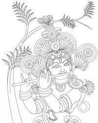 Black And White Mural Painting Outline Kerala Mural Paintings Outline Google Search Kerala Mural Painting Kalamkari Painting Mural Painting