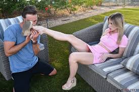 Free Porn Pics of Anya Olsen getting her feet worshipped, giving footjob  and getting fucked outdoor - MyPornstarBook.net