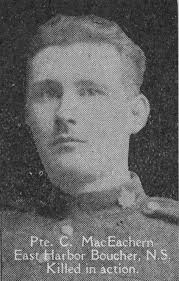 March 18, 1916: Private Colin Francis MacEachern