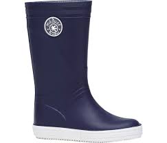 Faite de nylon hydrofuge, d'une base en eva et d'une semelle en caoutchouc naturel, cette botte est imperméable. Bottes Enfant Meduse Skippy Bleu Marine Meduse La Chaussure Plastique Fabriquee En France