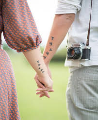 The whales have a magnet to kiss! 87 Matching Couple Tattoos For Lovers That Will Grow Old Together Bored Panda