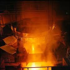 Yeah, raw iron clumps can do it. Electric Arc Furnace Wikipedia