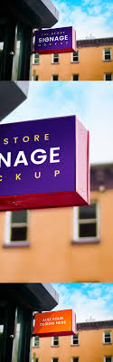 Outdoor Store Signage Mockup Graphicsfuel Store Signage Signage Outdoor Store